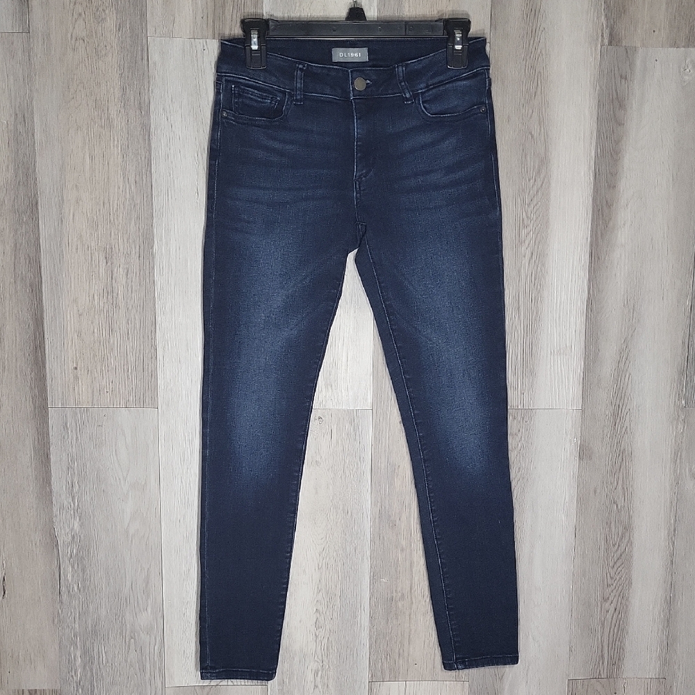 DL1961 Womens 26 Emma Low Rise Skinny Jeans Nicholson Dark Wash Premium Denim